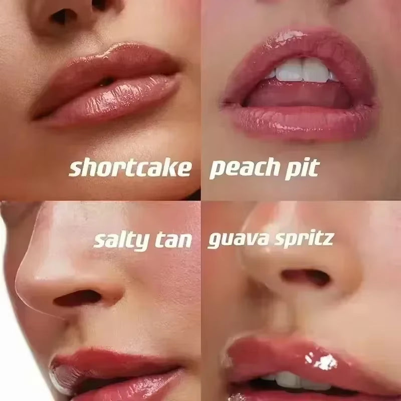 9 Colors Lip Glosses Plump Moisturizing Lip Glaze Essence Gel Oil Long Lasting Nourishing Lipstick Care Products for Women Girls