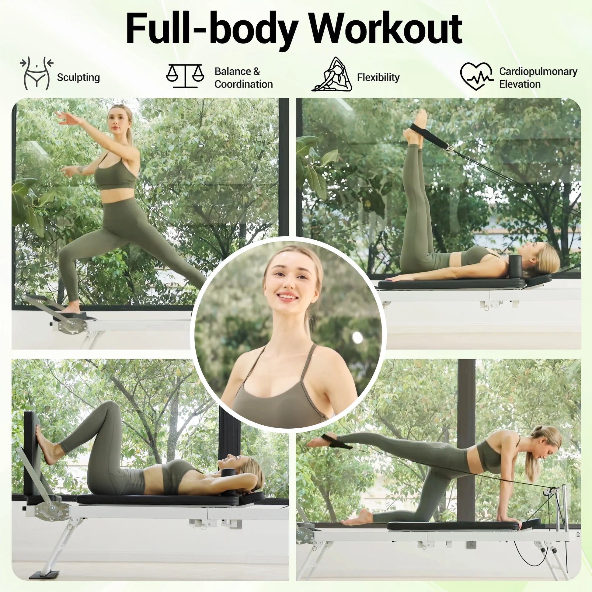 Foldable Pilates Equipment for Home Workouts
