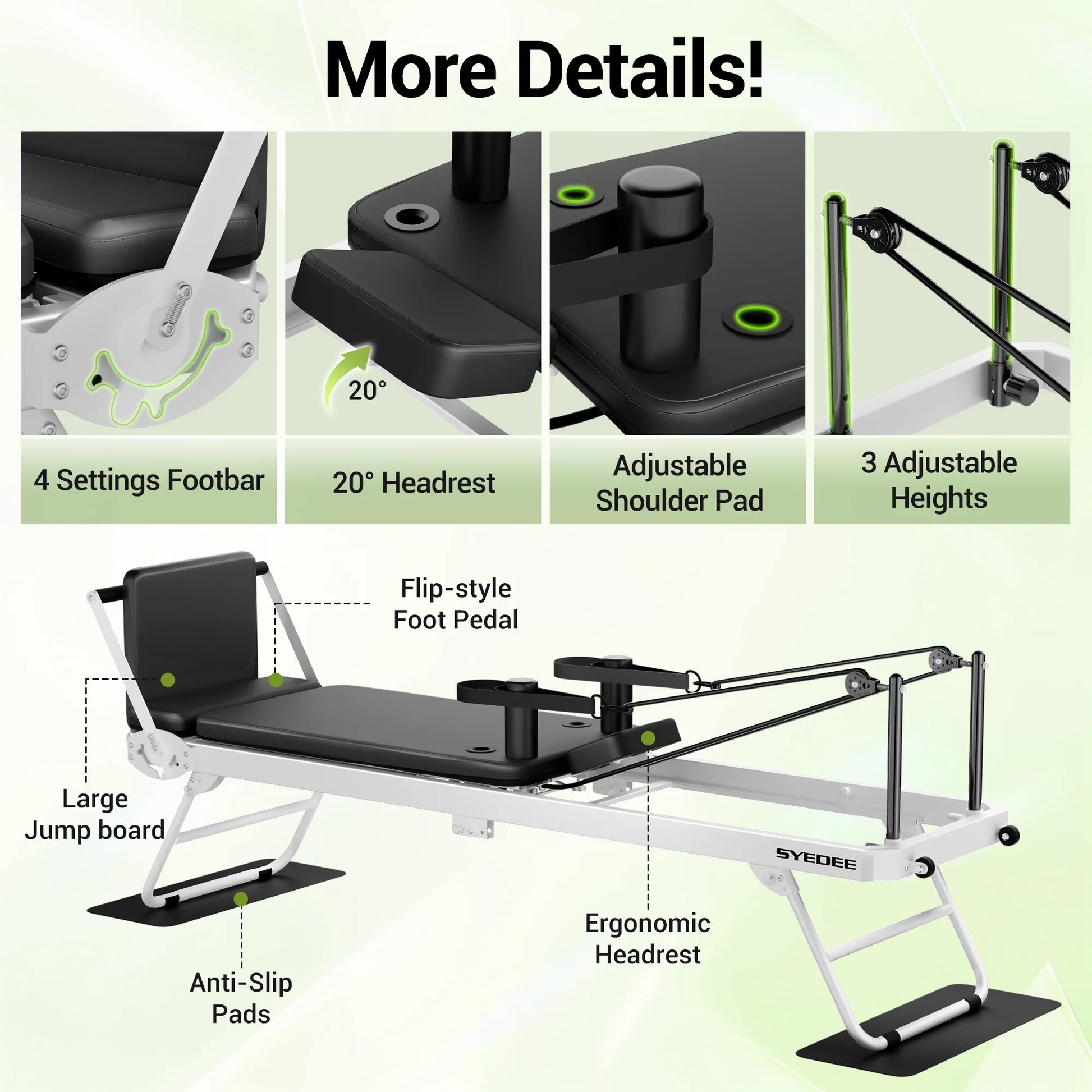 Foldable Pilates Equipment for Home Workouts
