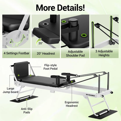 Foldable Pilates Equipment for Home Workouts