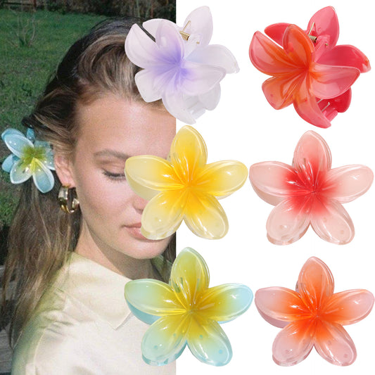 Plumeria Hair Clips