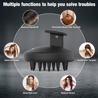  Silicone Scalp Massager